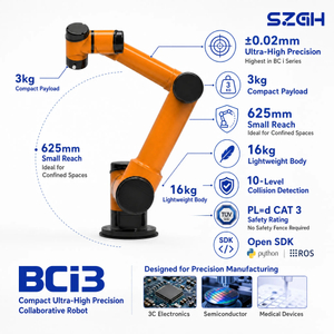 SZGH-BCi3 | 3kg 정밀 협동 로봇 암 — &plusmn;0.02mm, 안전 펜스 없음