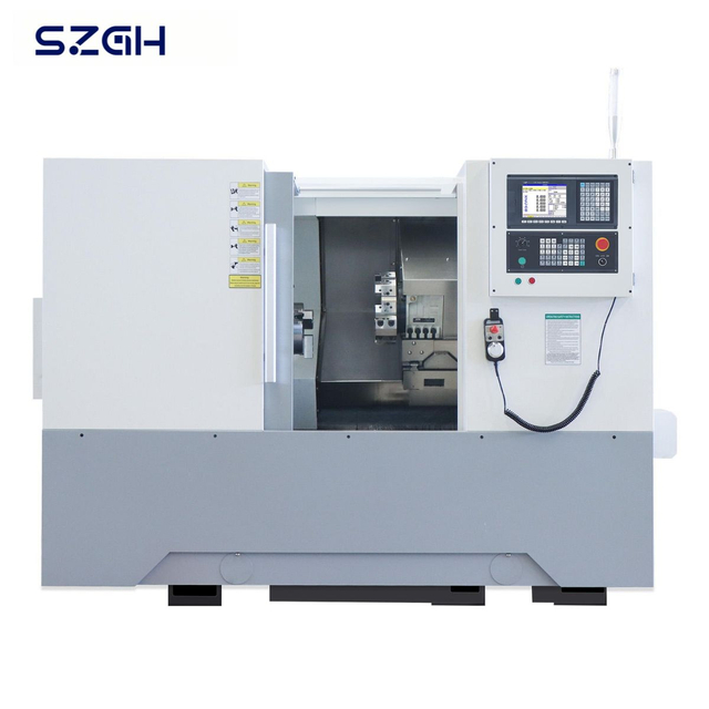 SZGH-TK50 CNC-Schr&auml;gbettdrehmaschine | &Oslash;500 mm Schaukel | 8-Stationen-Turm | 50 mm Stangenkapazit&auml;t | 30&deg;/45&deg; Schr&auml;gbett